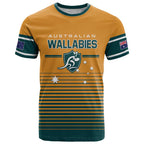 Custom Rugby Australia T Shirt Junior Wallabies Go Champions