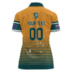 Custom Rugby Australia Women Polo Shirt Junior Wallabies Go Champions