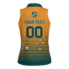 Custom Rugby Australia Women Sleeveless Polo Shirt Junior Wallabies Go Champions