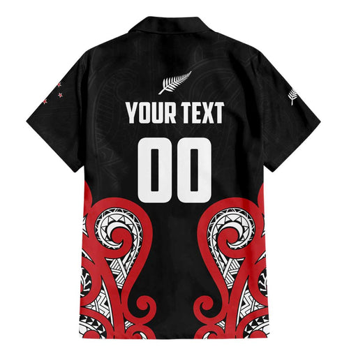 Custom Rugby New Zealand Family Matching Mermaid Dress and Hawaiian Shirt Baby Black Go Champions