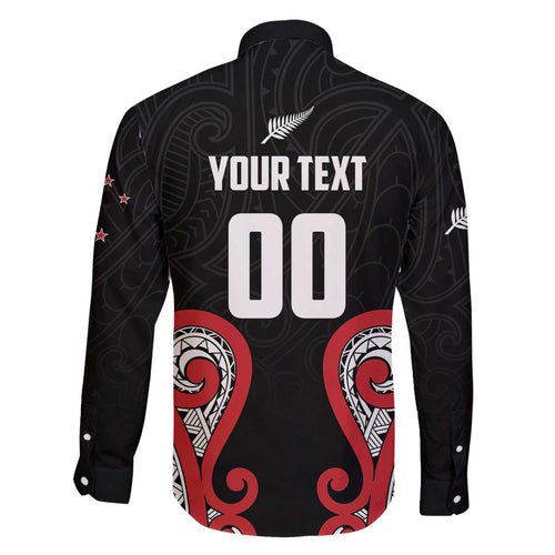 Custom Rugby New Zealand Family Matching Off The Shoulder Long Sleeve Dress and Hawaiian Shirt Baby Black Go Champions
