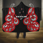 Rugby New Zealand Hooded Blanket Baby Black Go Champions