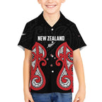 Custom Rugby New Zealand Kid Hawaiian Shirt Baby Black Go Champions