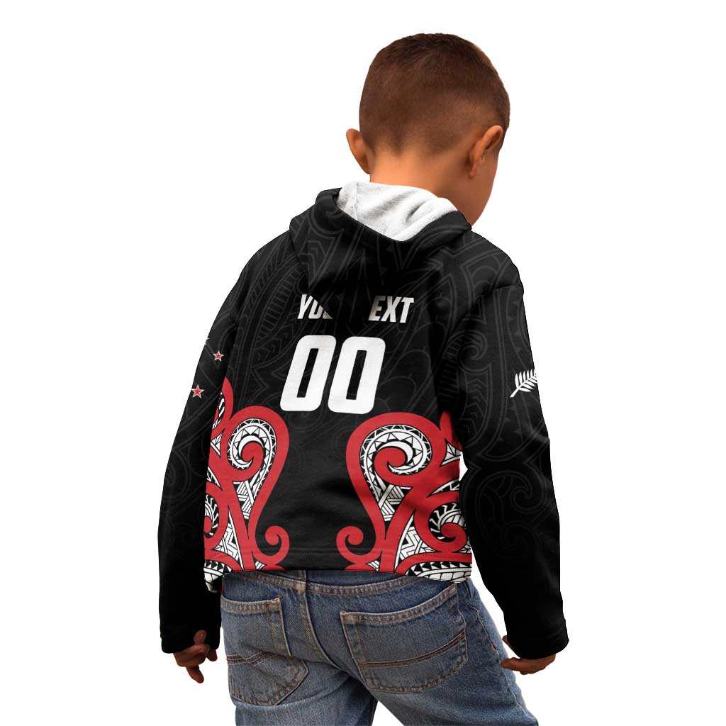 Custom Rugby New Zealand Kid Hoodie Baby Black Go Champions