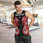 Custom Rugby New Zealand Men Tank Top Baby Black Go Champions