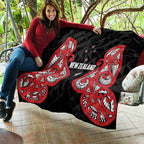 Rugby New Zealand Quilt Baby Black Go Champions