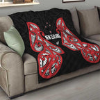 Rugby New Zealand Quilt Baby Black Go Champions