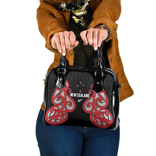 Rugby New Zealand Shoulder Handbag Baby Black Go Champions