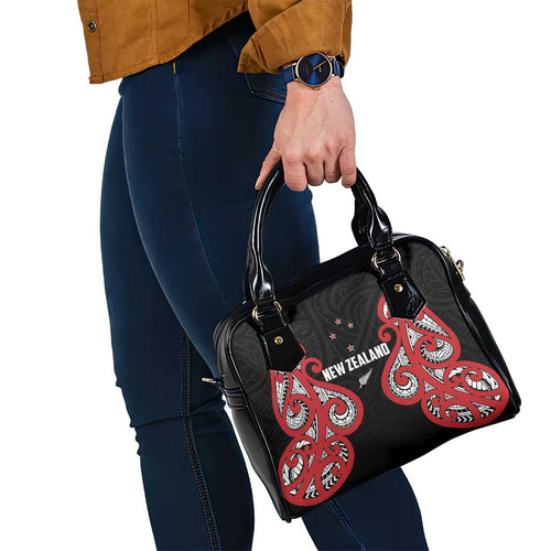 Rugby New Zealand Shoulder Handbag Baby Black Go Champions