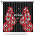 Rugby New Zealand Shower Curtain Baby Black Go Champions