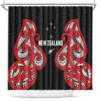 Rugby New Zealand Shower Curtain Baby Black Go Champions