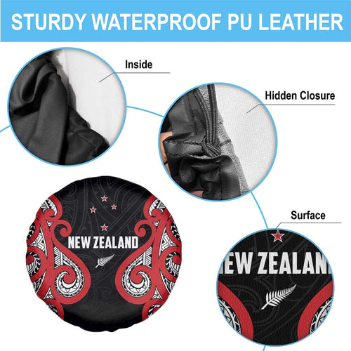 Rugby New Zealand Spare Tire Cover Baby Black Go Champions