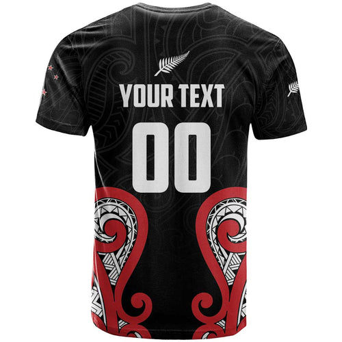 Custom Rugby New Zealand T Shirt Baby Black Go Champions