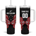 Custom Rugby New Zealand Tumbler With Handle Baby Black Go Champions