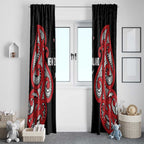 Rugby New Zealand Window Curtain Baby Black Go Champions