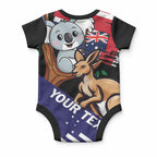 Personalised Australia Kangaroo Koala Together Baby Onesie Special Edition