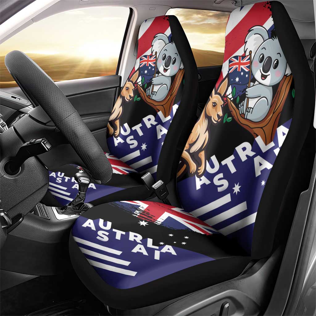Australia Kangaroo Koala Together Car Seat Cover Special Edition