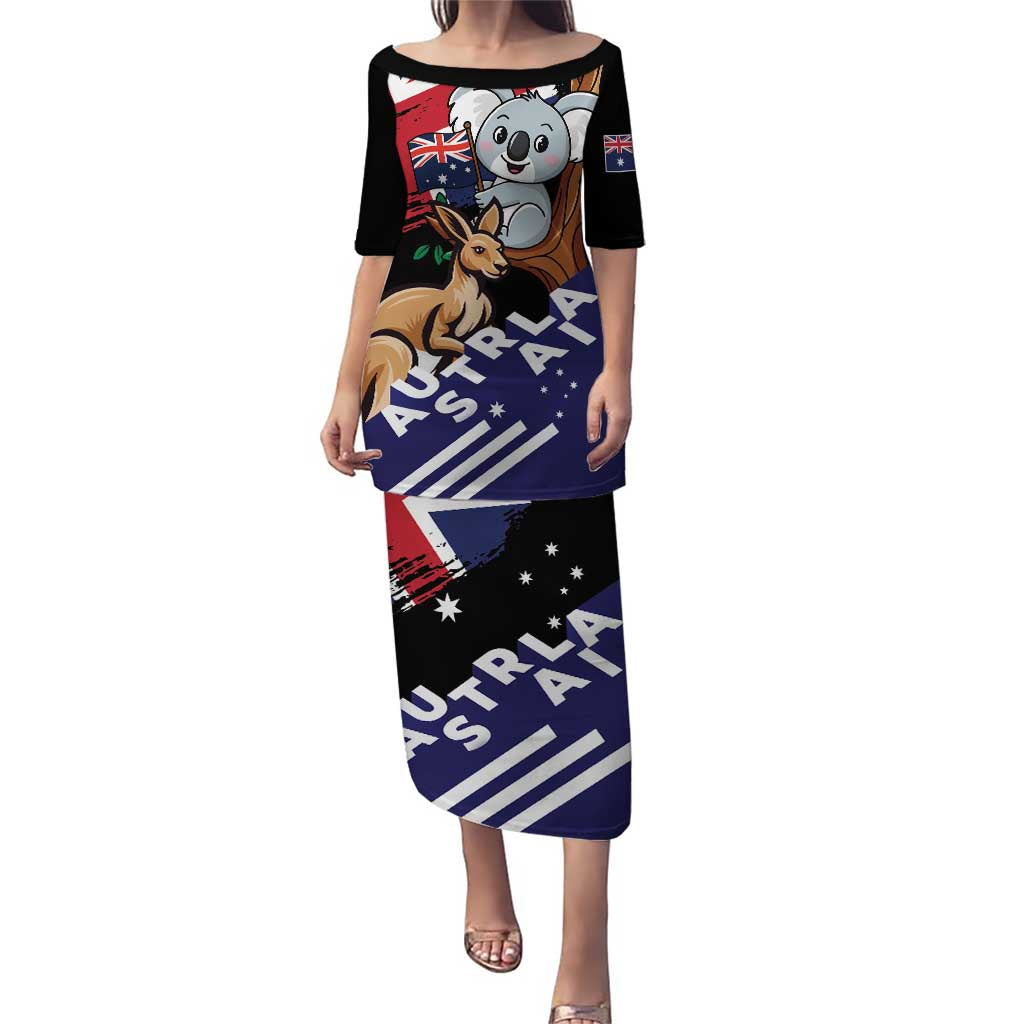 Personalised Australia Kangaroo Koala Together Puletasi Special Edition