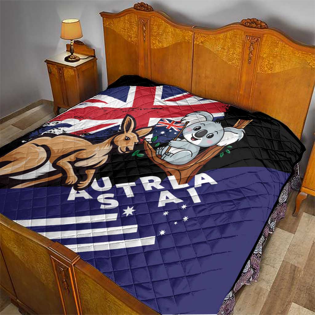 Australia Kangaroo Koala Together Quilt Special Edition
