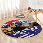 Australia Kangaroo Koala Together Round Carpet Special Edition