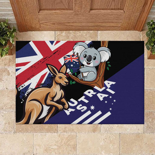 Australia Kangaroo Koala Together Rubber Doormat Special Edition