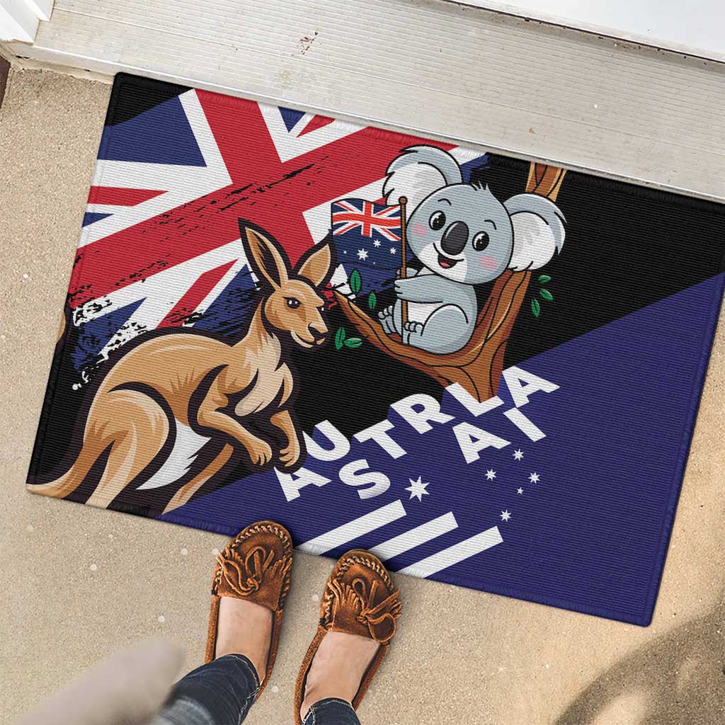 Australia Kangaroo Koala Together Rubber Doormat Special Edition