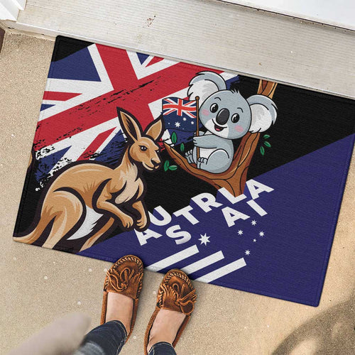 Australia Kangaroo Koala Together Rubber Doormat Special Edition
