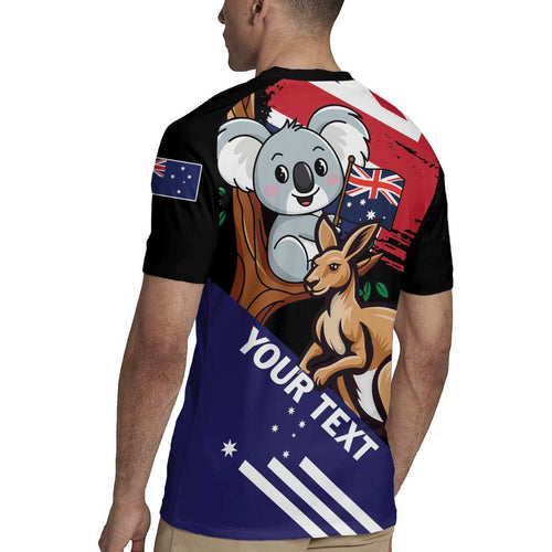 Personalised Australia Kangaroo Koala Together Rugby Jersey Special Edition