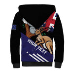 Personalised Australia Kangaroo Koala Together Sherpa Hoodie Special Edition