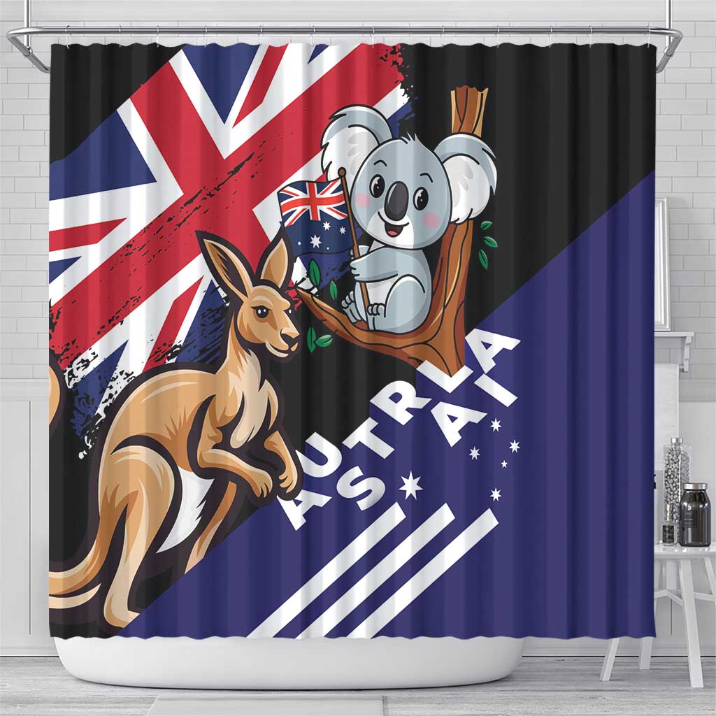 Australia Kangaroo Koala Together Shower Curtain Special Edition