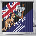 Australia Kangaroo Koala Together Shower Curtain Special Edition