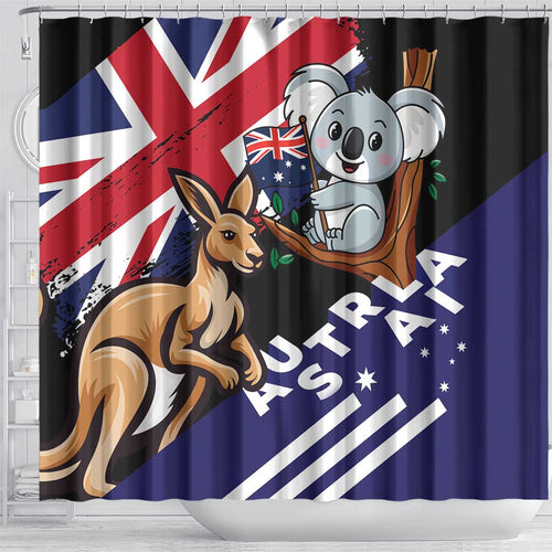 Australia Kangaroo Koala Together Shower Curtain Special Edition