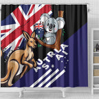 Australia Kangaroo Koala Together Shower Curtain Special Edition