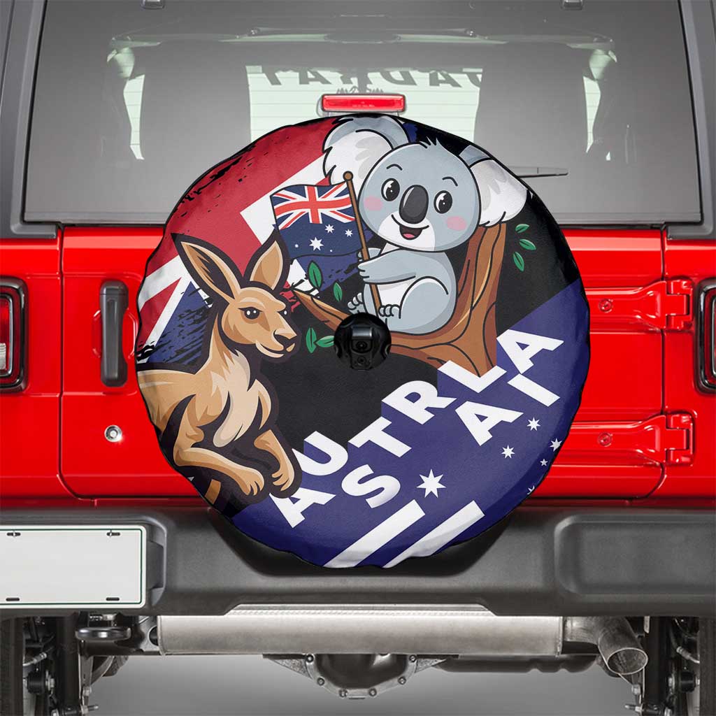 Australia Kangaroo Koala Together Spare Tire Cover Special Edition