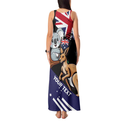 Personalised Australia Kangaroo Koala Together Tank Maxi Dress Special Edition