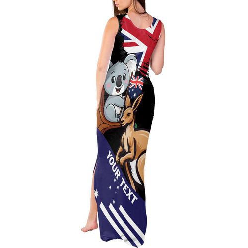 Personalised Australia Kangaroo Koala Together Tank Maxi Dress Special Edition