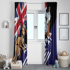 Australia Kangaroo Koala Together Window Curtain Special Edition