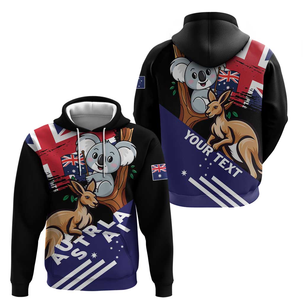 Personalised Australia Kangaroo Koala Together Zip Hoodie Special Edition