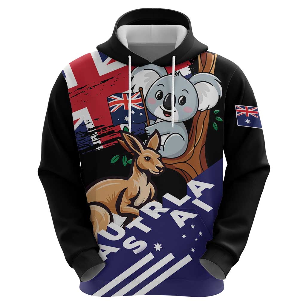 Personalised Australia Kangaroo Koala Together Zip Hoodie Special Edition