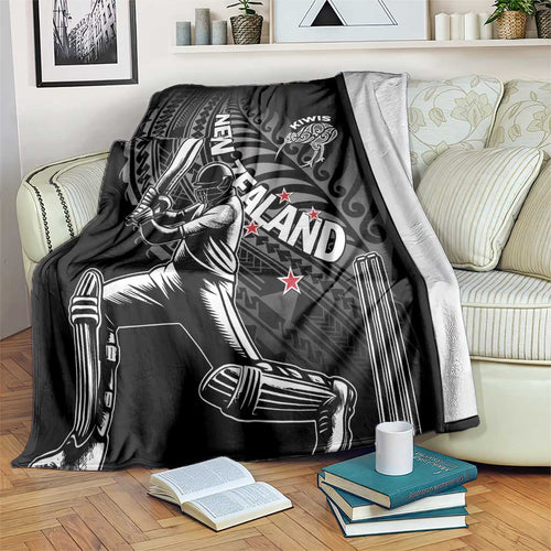 New Zealand Cricket Blanket Maori Kiwi Black Fern