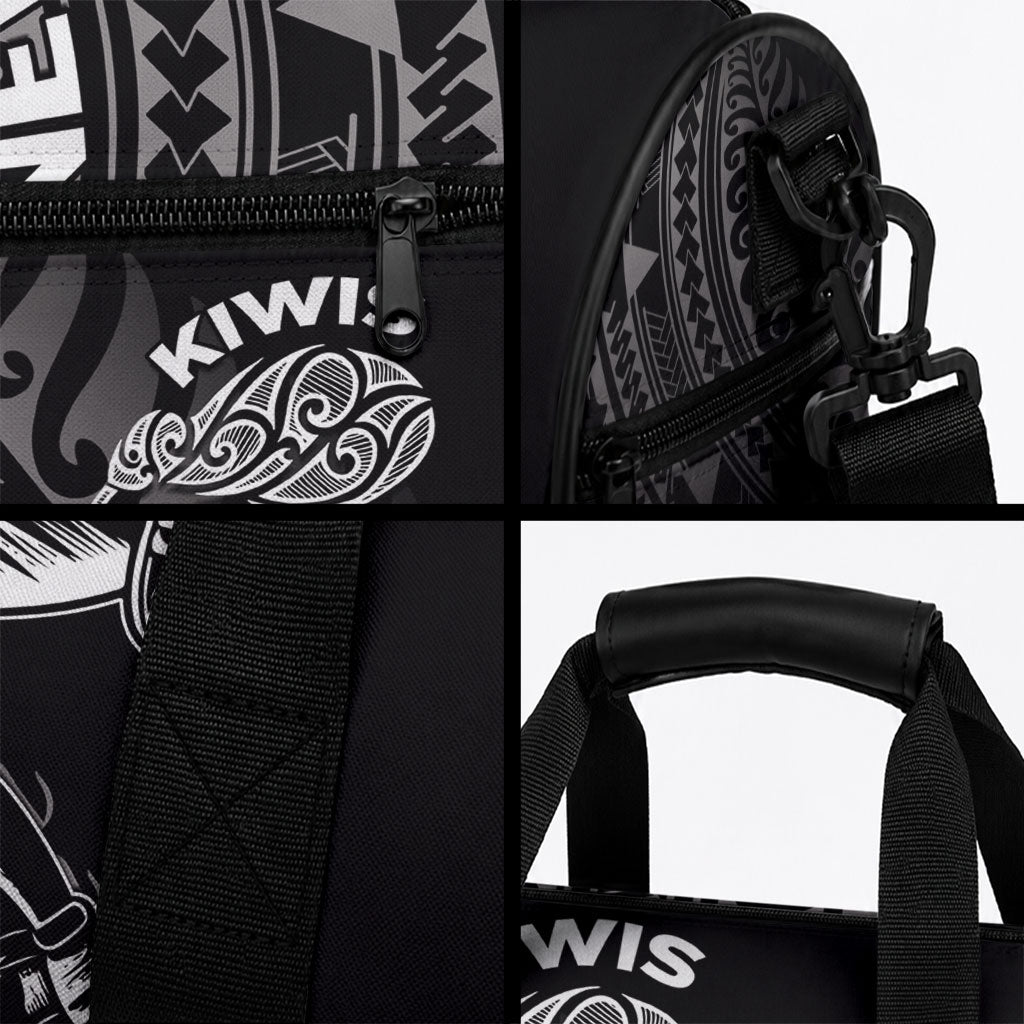New Zealand Cricket Duffle Bag Maori Kiwi Black Fern