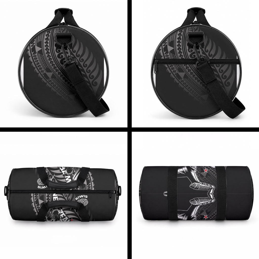New Zealand Cricket Duffle Bag Maori Kiwi Black Fern