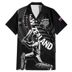 Custom New Zealand Cricket Family Matching Mermaid Dress and Hawaiian Shirt Maori Kiwi Black Fern
