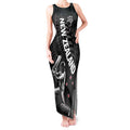 Custom New Zealand Cricket Tank Maxi Dress Maori Kiwi Black Fern