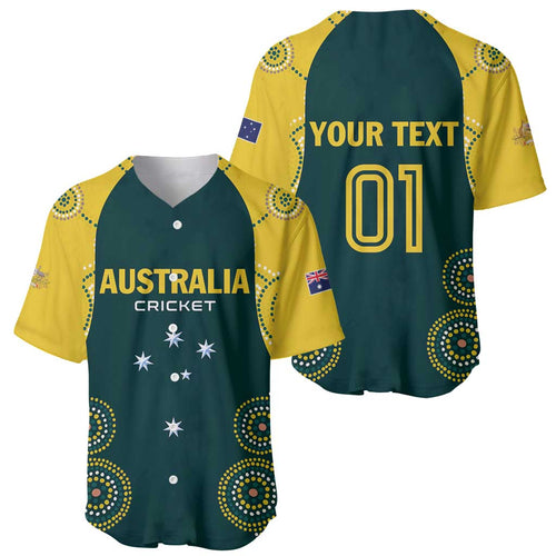 Custom Australia Cricket Baseball Jersey Aussies Champions