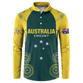 Custom Australia Cricket Button Sweatshirt Aussies Champions