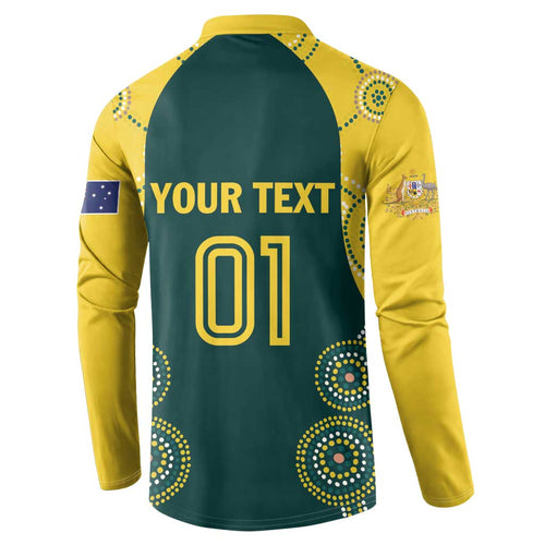 Custom Australia Cricket Button Sweatshirt Aussies Champions