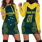 Custom Australia Cricket Hoodie Dress Aussies Champions