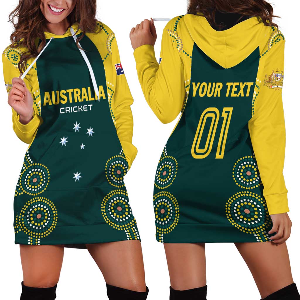 Custom Australia Cricket Hoodie Dress Aussies Champions