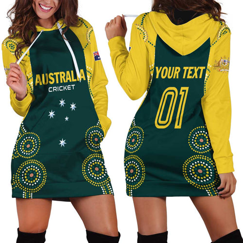 Custom Australia Cricket Hoodie Dress Aussies Champions